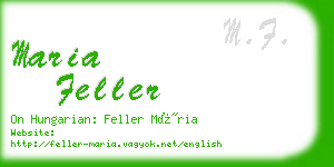 maria feller business card